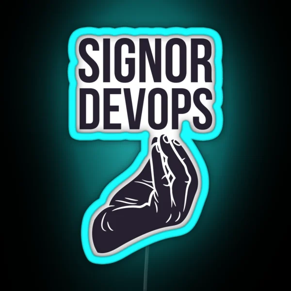 Signor Devops RGB Neon Sign