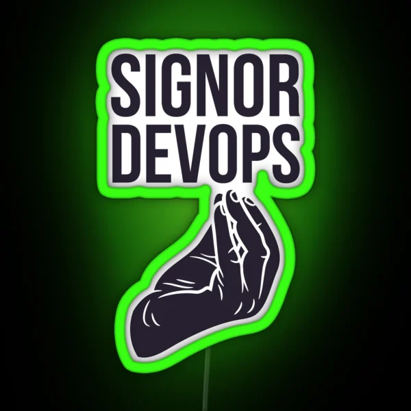 Signor Devops RGB Neon Sign