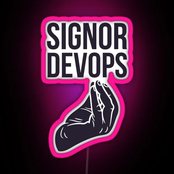 Signor Devops RGB Neon Sign