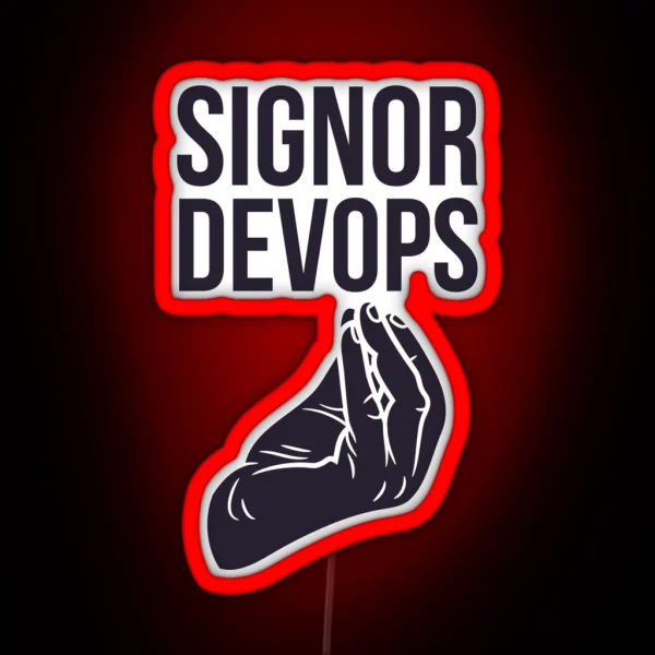 Signor Devops RGB Neon Sign