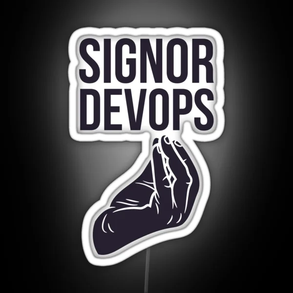Signor Devops RGB Neon Sign