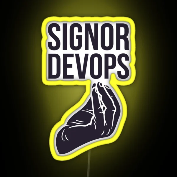 Signor Devops RGB Neon Sign