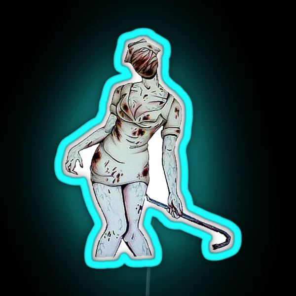 Silent Hill Nurse RGB Neon Sign