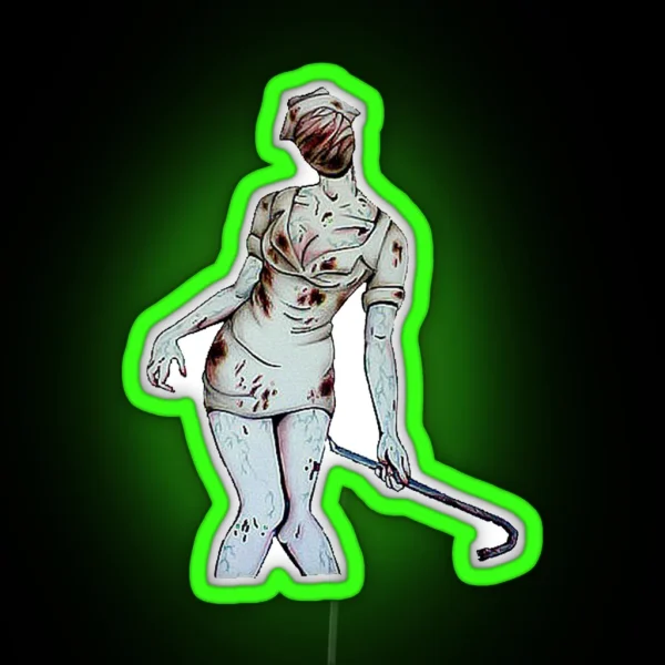 Silent Hill Nurse RGB Neon Sign