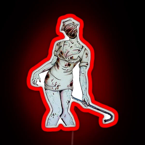 Silent Hill Nurse RGB Neon Sign