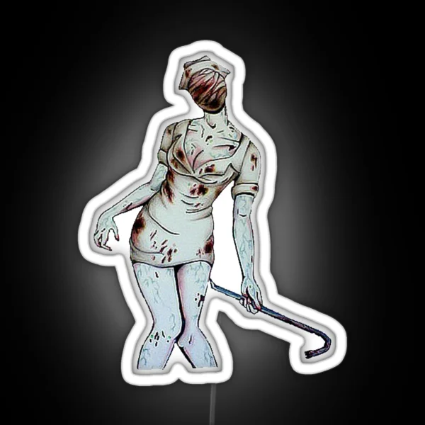 Silent Hill Nurse RGB Neon Sign