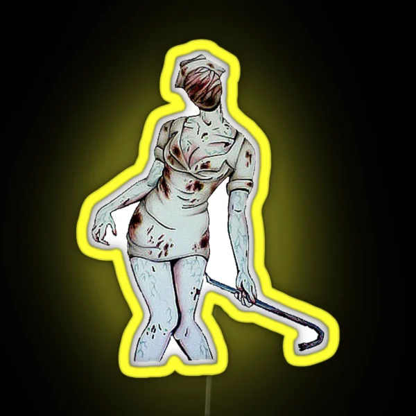 Silent Hill Nurse RGB Neon Sign