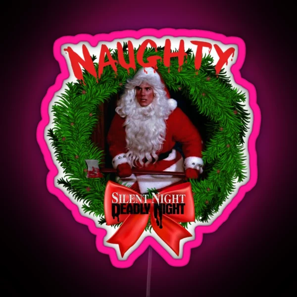 Silent Night Deadly Night RGB Neon Sign