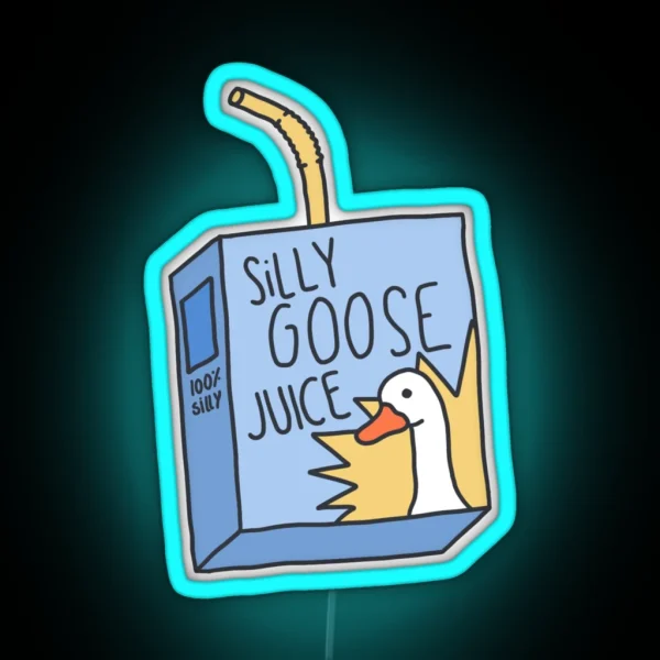 Silly Goose Juice RGB Neon Sign