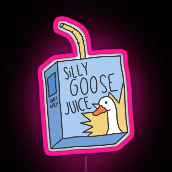 Silly Goose Juice RGB Neon Sign