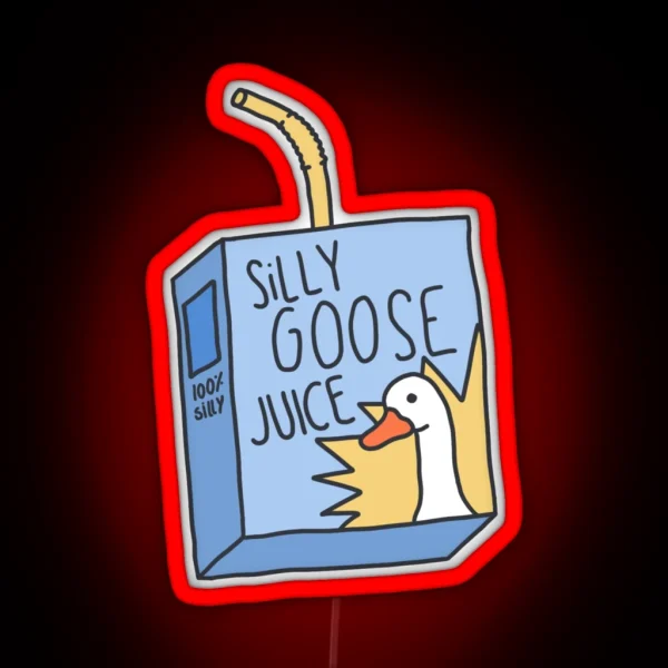 Silly Goose Juice RGB Neon Sign