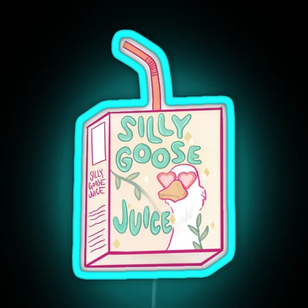 Silly Goose Juice RGB Neon Sign