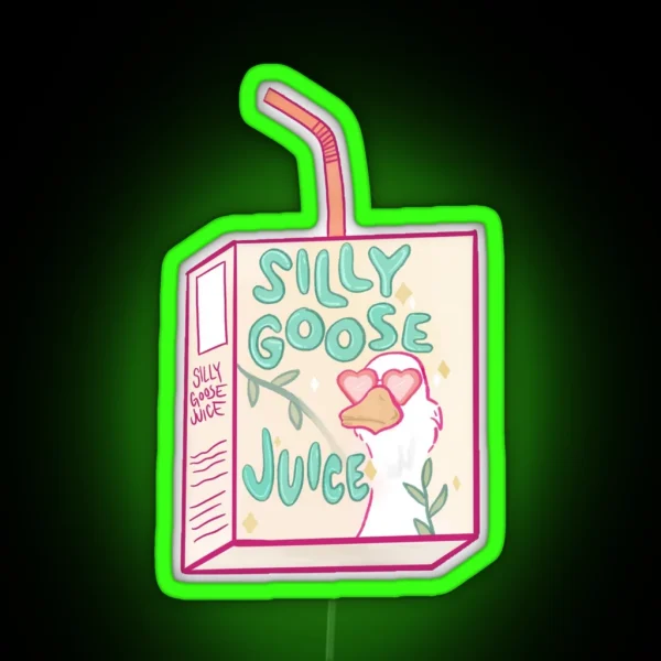 Silly Goose Juice RGB Neon Sign