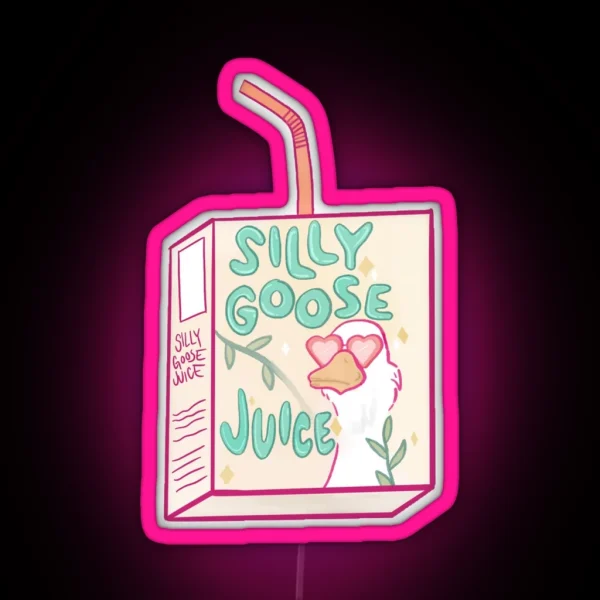 Silly Goose Juice RGB Neon Sign