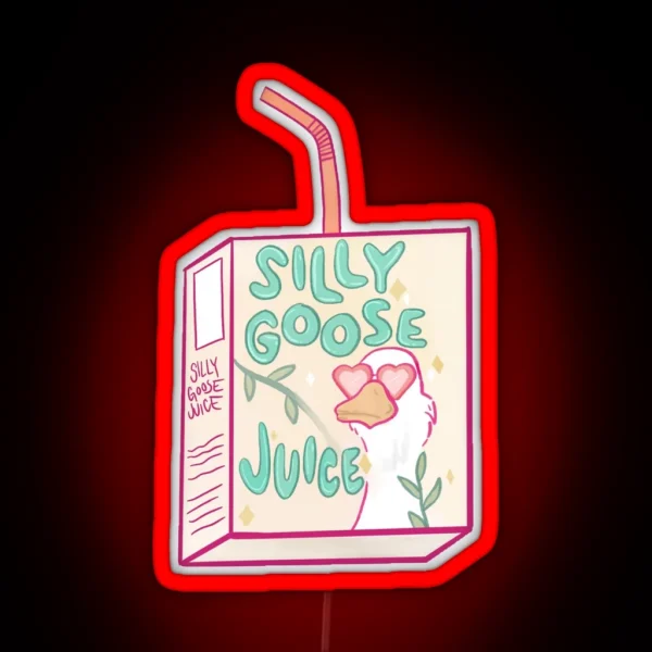 Silly Goose Juice RGB Neon Sign