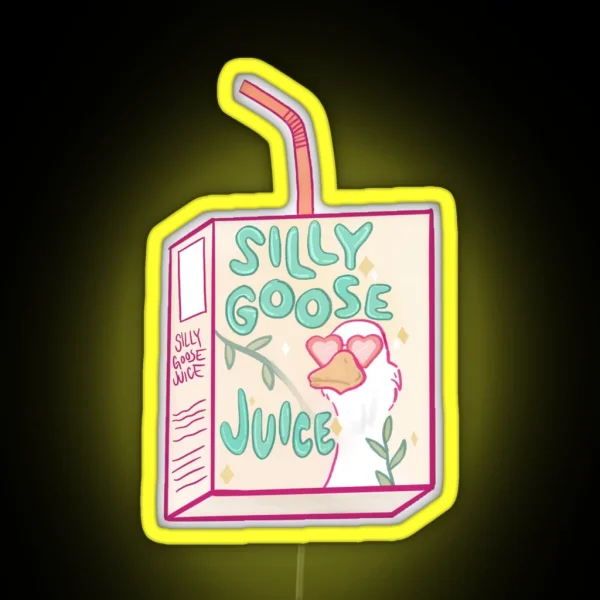 Silly Goose Juice RGB Neon Sign