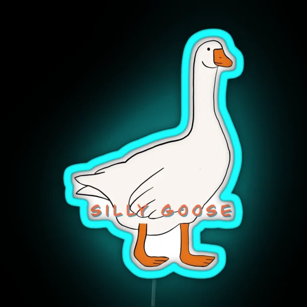 Silly Goose RGB Neon Sign