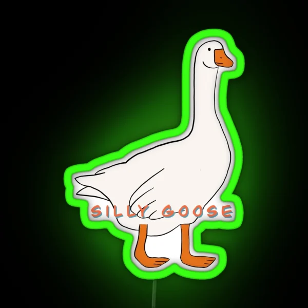 Silly Goose RGB Neon Sign