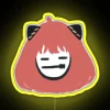 Silly Little Anya Neon Sign | Yellow Neon RGB Sign