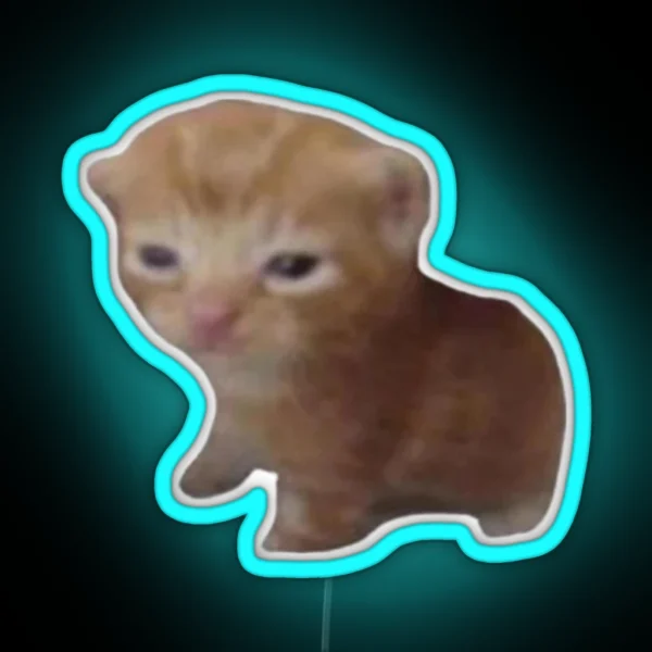Silly Little Cat RGB Neon Sign