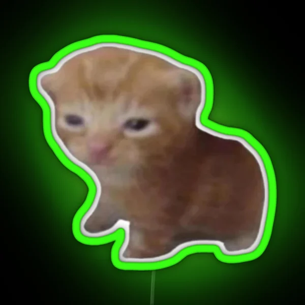 Silly Little Cat RGB Neon Sign