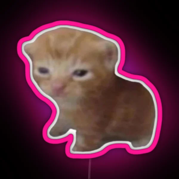 Silly Little Cat RGB Neon Sign