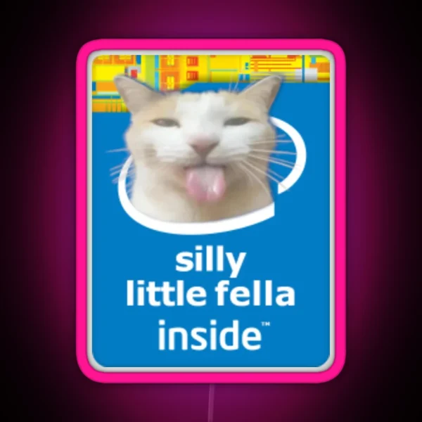 Silly Little Fella Inside Silly Little Guy Inside Computer Led RGB Neon Sign