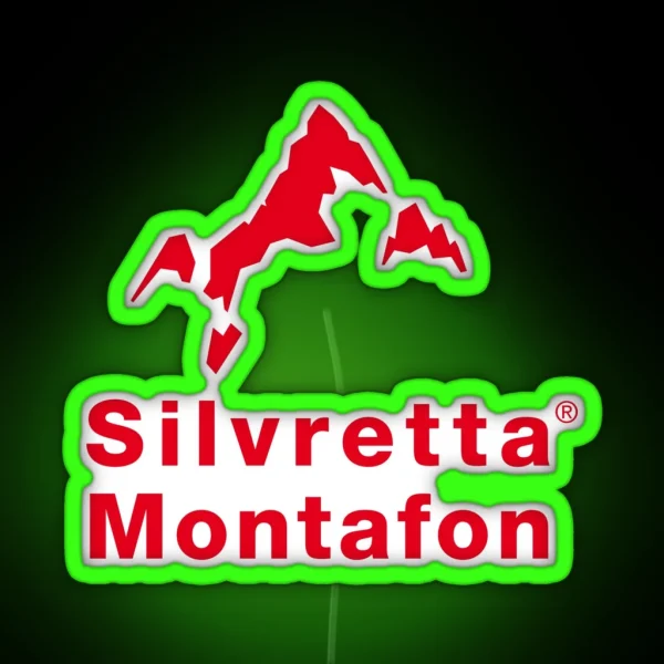 Silvretta Montafon Ski Resort Vorarlberg Bludenz Austria RGB Neon Sign