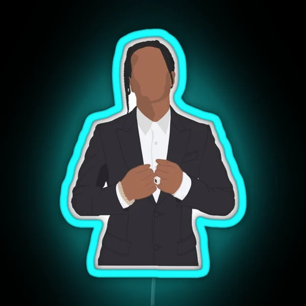Simple Asaprocky Design RGB Neon Sign