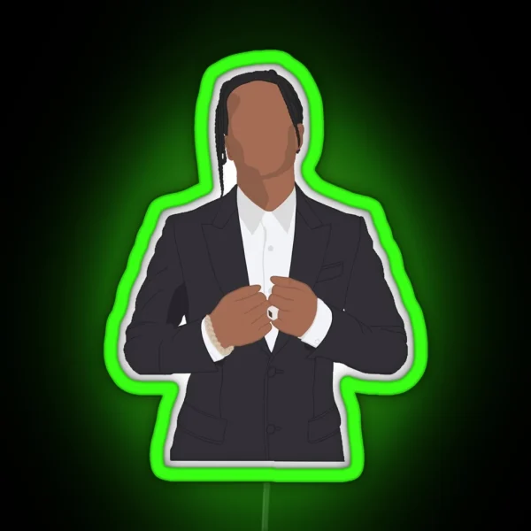 Simple Asaprocky Design RGB Neon Sign