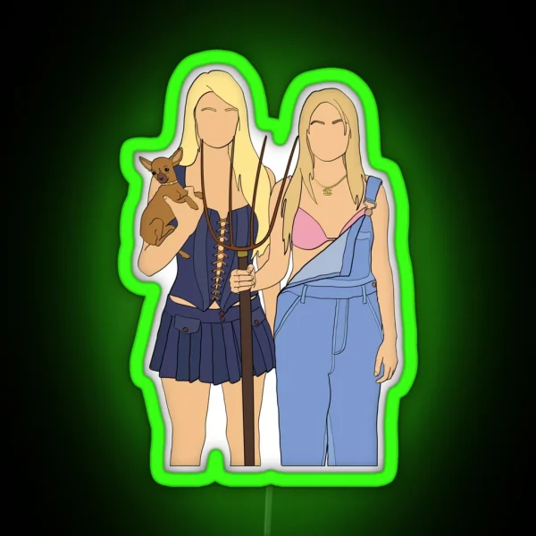 Simple Life Paris And Nicole RGB Neon Sign