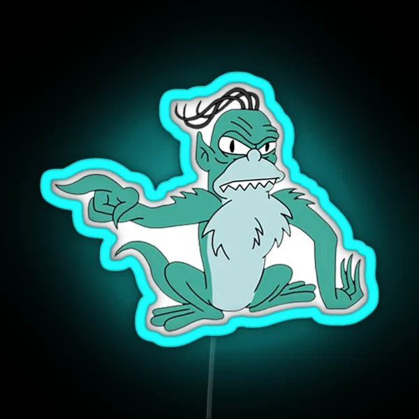 Simpsons Bus Gremlin RGB Neon Sign