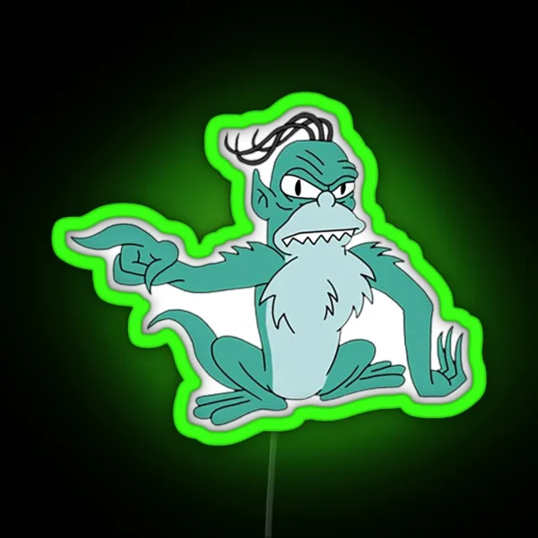 Simpsons Bus Gremlin RGB Neon Sign