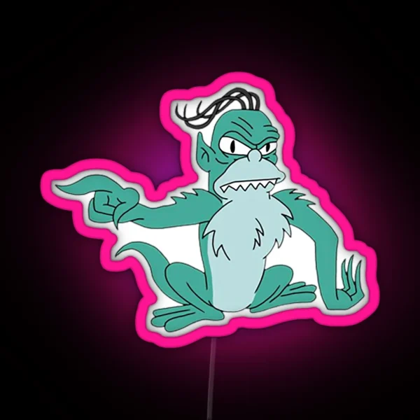 Simpsons Bus Gremlin RGB Neon Sign