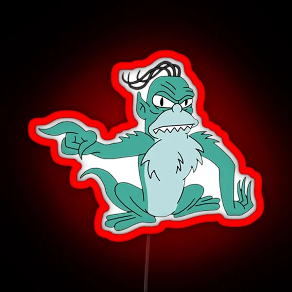 Simpsons Bus Gremlin RGB Neon Sign