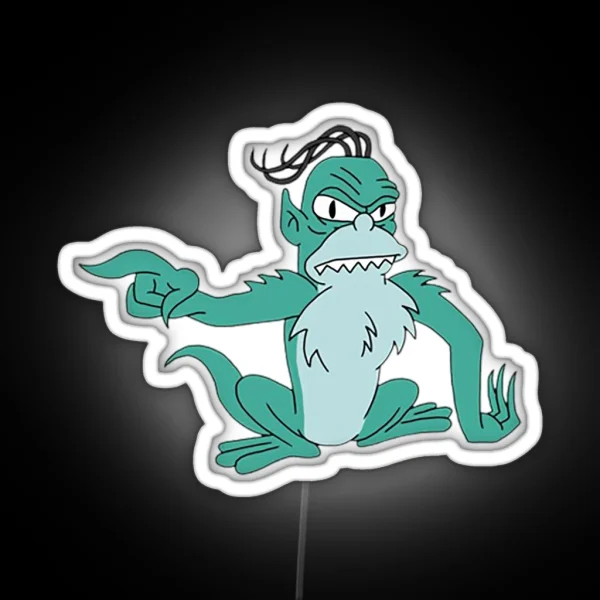 Simpsons Bus Gremlin RGB Neon Sign