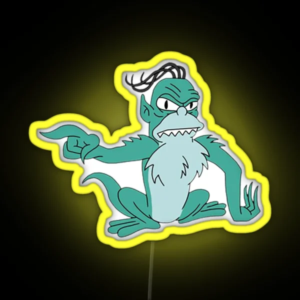 Simpsons Bus Gremlin RGB Neon Sign