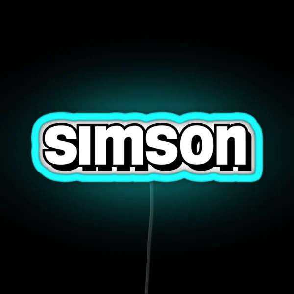Simson Logo 2 RGB Neon Sign
