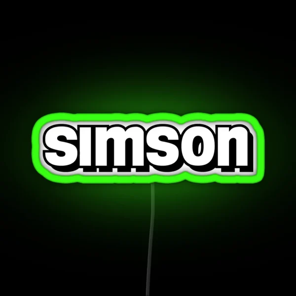 Simson Logo 2 RGB Neon Sign