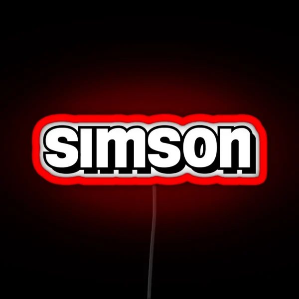 Simson Logo 2 RGB Neon Sign