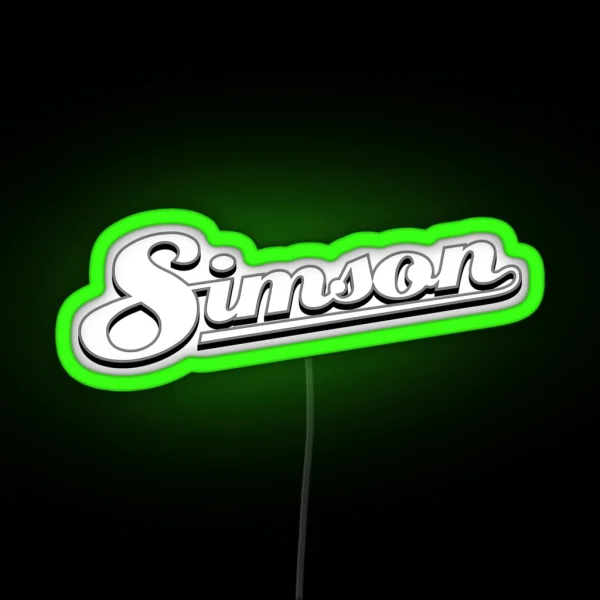 Simson Logo 3D RGB Neon Sign