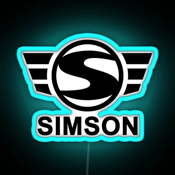 Simson Logo Black RGB Neon Sign