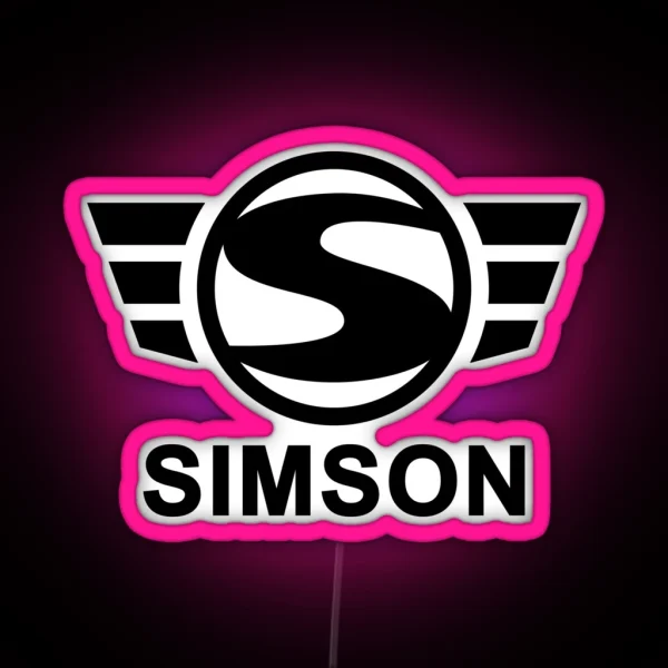 Simson Logo Black RGB Neon Sign