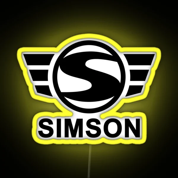 Simson Logo Black RGB Neon Sign