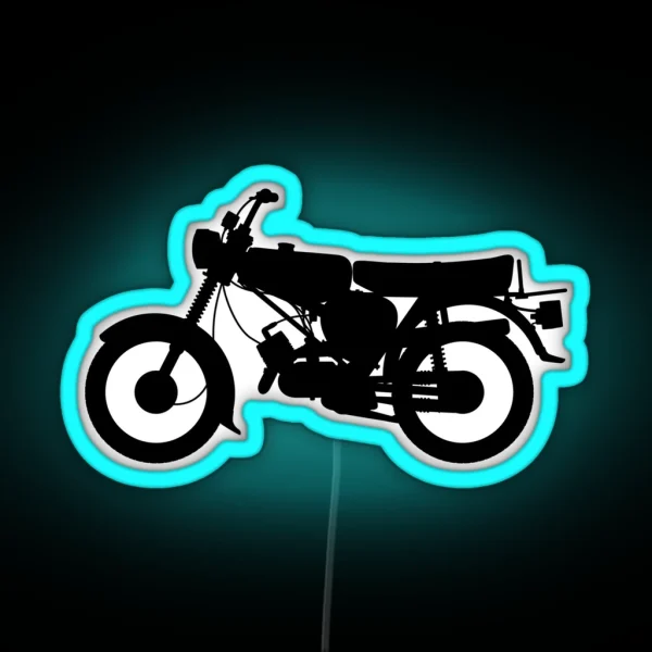 Simson S51 Enduro Silhouette RGB Neon Sign