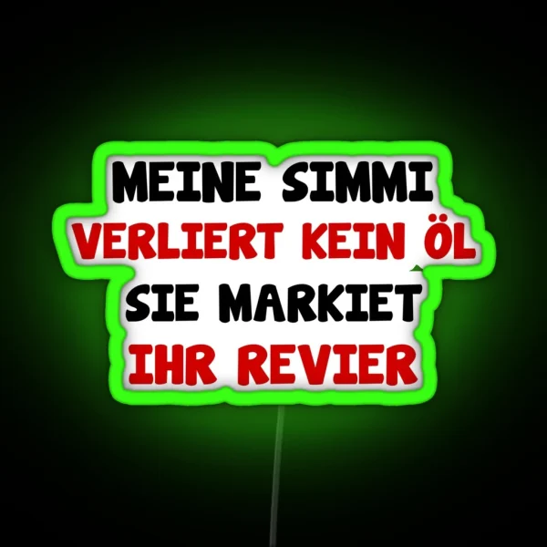 Simson Schwalbe S51 Funny Saying RGB Neon Sign