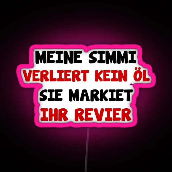 Simson Schwalbe S51 Funny Saying RGB Neon Sign