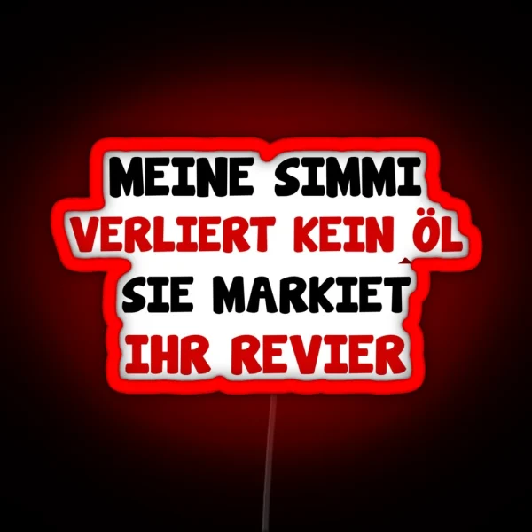 Simson Schwalbe S51 Funny Saying RGB Neon Sign