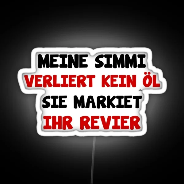Simson Schwalbe S51 Funny Saying RGB Neon Sign