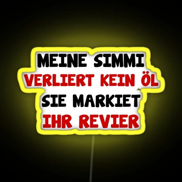 Simson Schwalbe S51 Funny Saying RGB Neon Sign